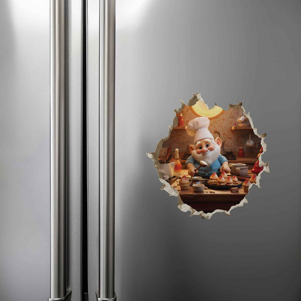 Baking Gnome Hole Decal - My Wonderful Walls