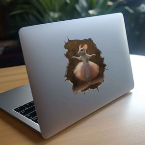 Ballerina Mouse Hole Decal - My Wonderful Walls