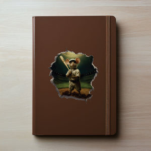 Baseball Mouse Hole Decal