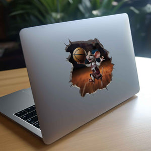 Basketball Mouse Hole Decal - My Wonderful Walls