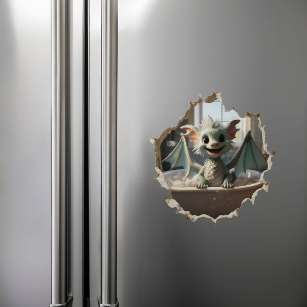 Bathtub Dragon Hole Decal