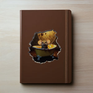 Bathtub Mouse decal on notebook