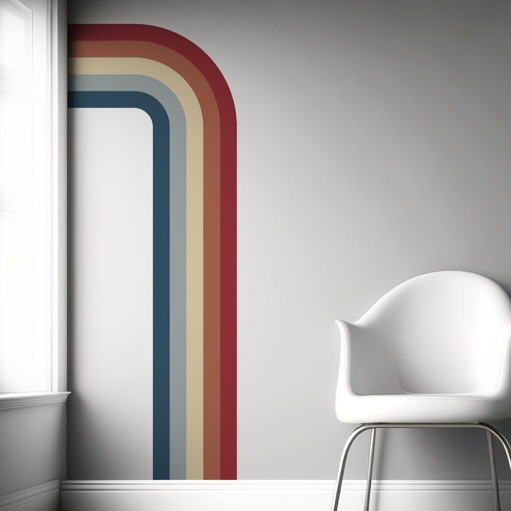Retro Rainbow Decal 