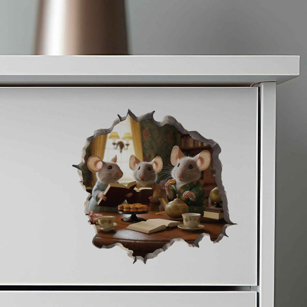 Book Club Mouse Hole Decal - My Wonderful Walls