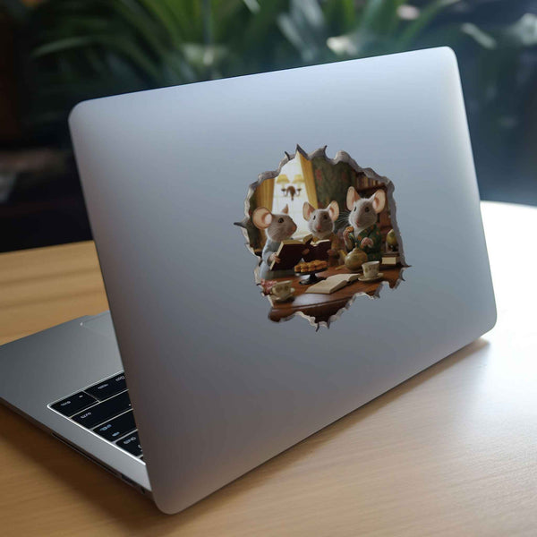 Book Club Mouse Hole Decal - My Wonderful Walls