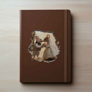 Bride and Groom Marriage Mouse Hole Decal - My Wonderful Walls