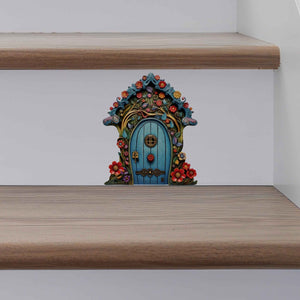 Bright Bloom Fairy Door Decal - My Wonderful Walls