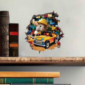 Building Blocks Mouse Hole Decal - My Wonderful Walls