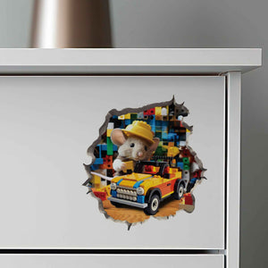 Building Blocks Mouse Hole Decal - My Wonderful Walls