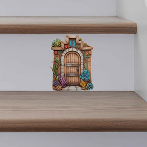 Cactus Cottage Fairy Door Decal - My Wonderful Walls