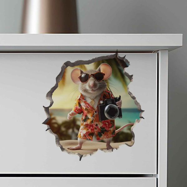 Camera Mouse Hole Decal - My Wonderful Walls
