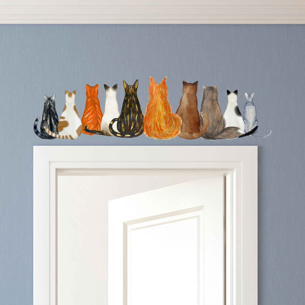 Cat Clan - Cat Themed Sticker Decal for Walls, Windows and Cars