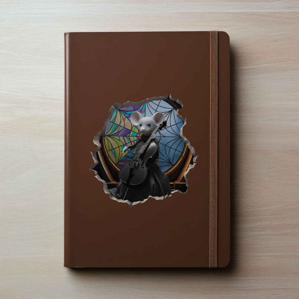 Cello Wednesday Mouse Hole Decal - My Wonderful Walls