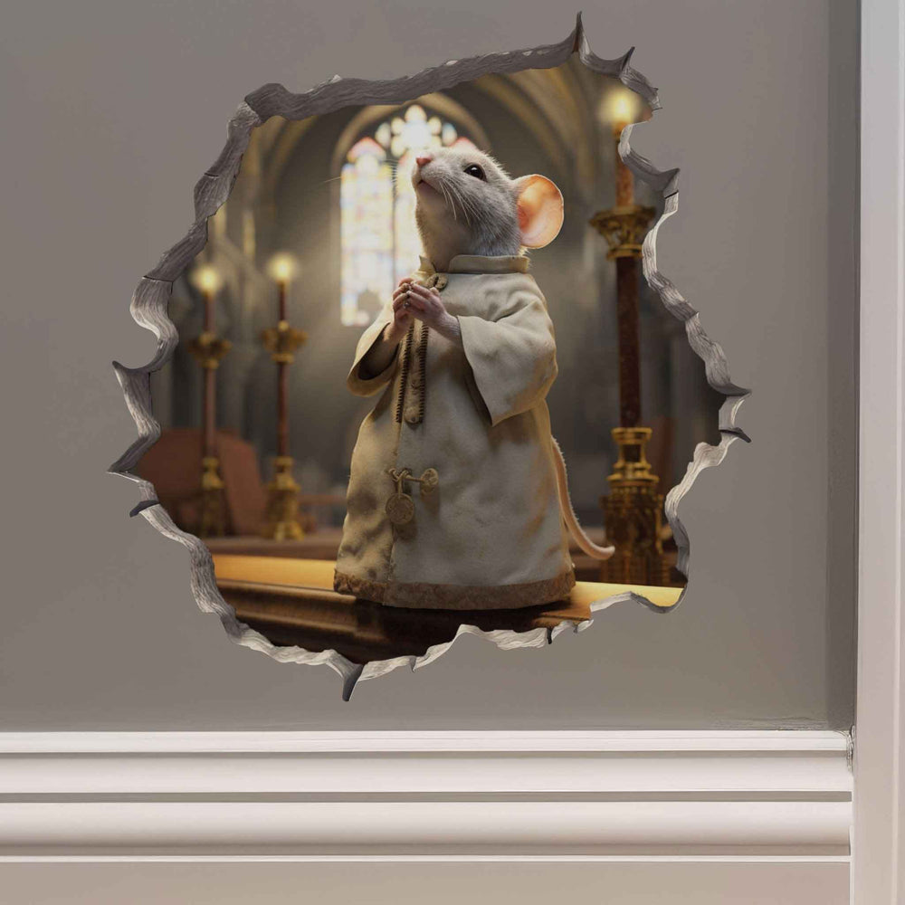 Chapel Mouse Hole Decal - My Wonderful Walls