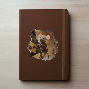 Cheese Climbing Mouse decal on notebook
