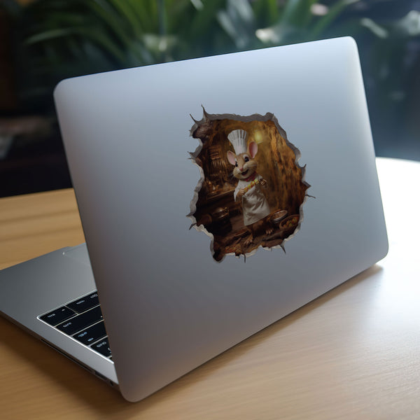 Chef Mouse Hole Decal