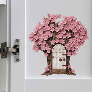 Cherry Blossom Fairy Door Decal - My Wonderful Walls