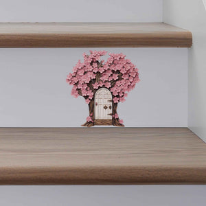 Cherry Blossom Fairy Door Decal - My Wonderful Walls