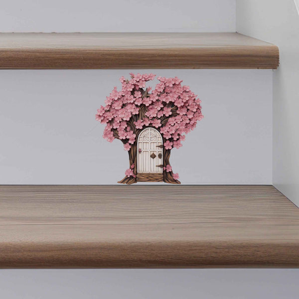 Cherry Blossom Fairy Door Decal - My Wonderful Walls