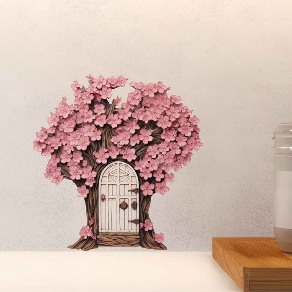Cherry Blossom Fairy Door Decal - My Wonderful Walls