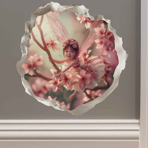 Cherry Blossom Fairy Hole Decal - My Wonderful Walls
