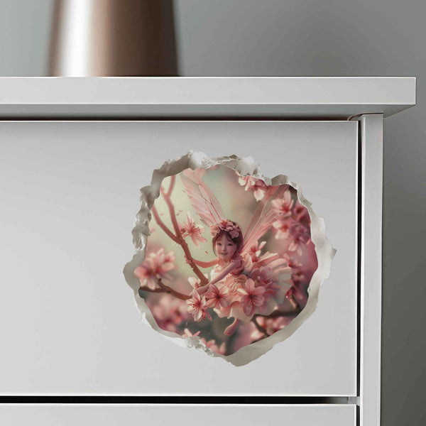 Cherry Blossom Fairy Hole Decal - My Wonderful Walls