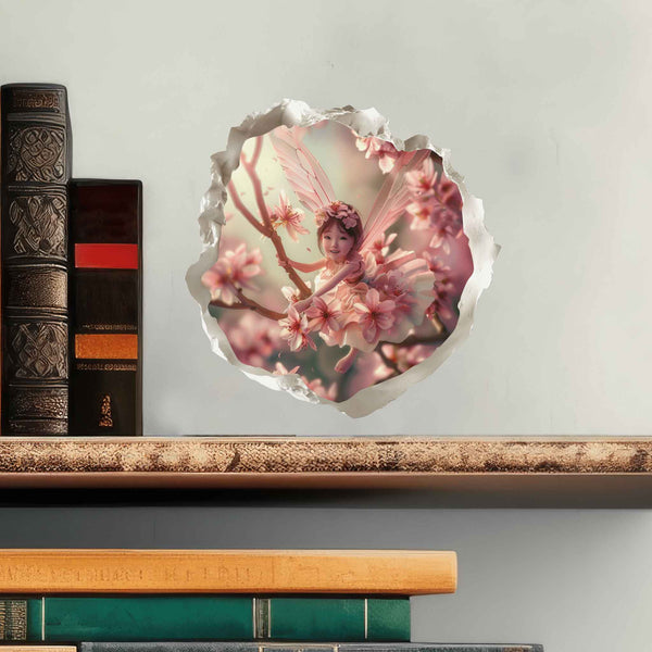 Cherry Blossom Fairy Hole Decal - My Wonderful Walls