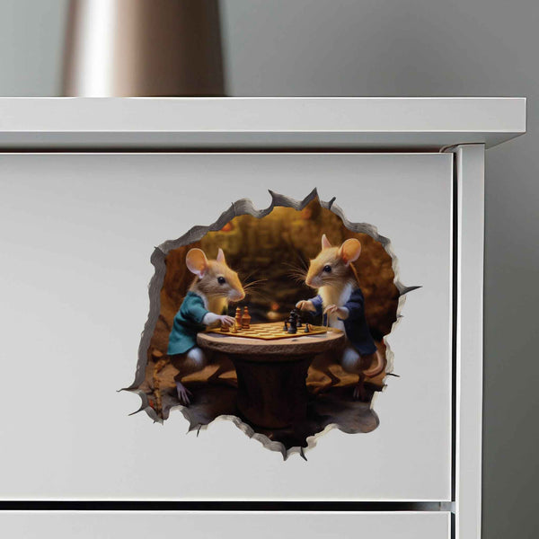 Chess Mouse Hole Decal - My Wonderful Walls