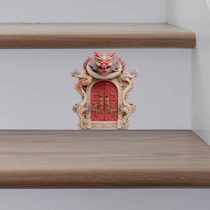 Chinese Dragon Fairy Door Decal - My Wonderful Walls