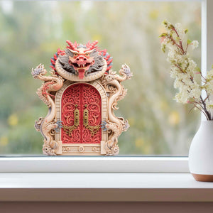 Chinese Dragon Fairy Door Decal - My Wonderful Walls