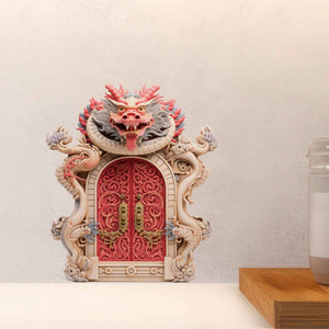 Chinese Dragon Fairy Door Decal - My Wonderful Walls