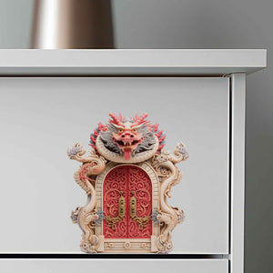 Chinese Dragon Fairy Door Decal - My Wonderful Walls