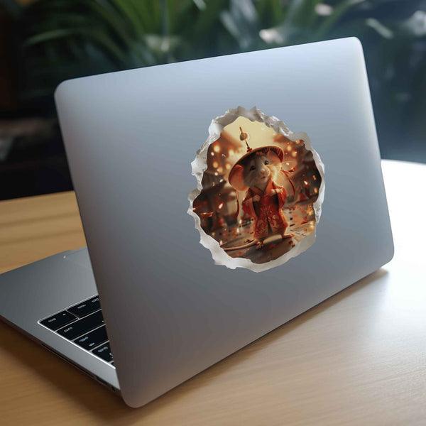 Chinese New Year Mouse Hole Decal - My Wonderful Walls