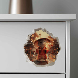 Chinese New Year Mouse Hole Decal - My Wonderful Walls