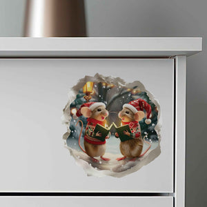 Christmas Carol Mouse Hole Decal - My Wonderful Walls