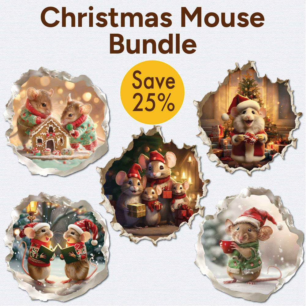 Christmas Mouse Bundle - My Wonderful Walls