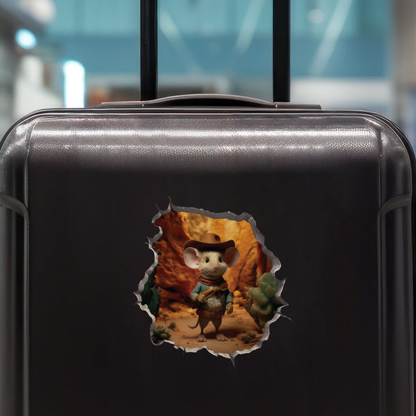 Cowboy Mouse Hole Decal