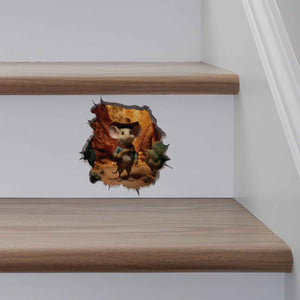 Cowboy Mouse Hole Decal - My Wonderful Walls