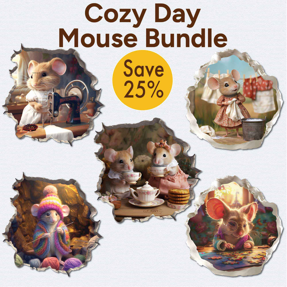 Cozy Day Mouse Bundle - My Wonderful Walls