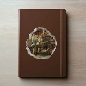 Cozy Reading Mouse Hole Decal - My Wonderful Walls