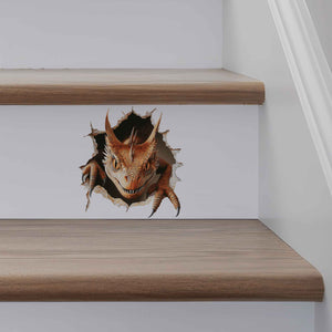 Creeping Dragon Hole Decal - My Wonderful Walls
