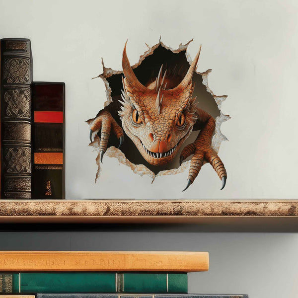 Creeping Dragon Hole Decal - My Wonderful Walls