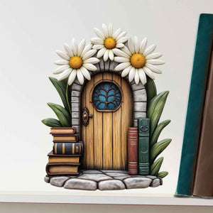 Daisy Book Lover Fairy Door Decal - My Wonderful Walls