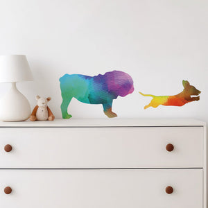 Dog Stickers in Watercolor - 7 Dog Decals - My Wonderful Walls