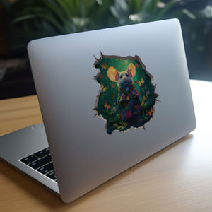 Druid mouse decal on laptop