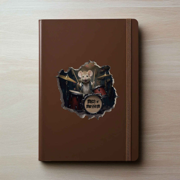 Drummer Mouse Hole Decal - My Wonderful Walls