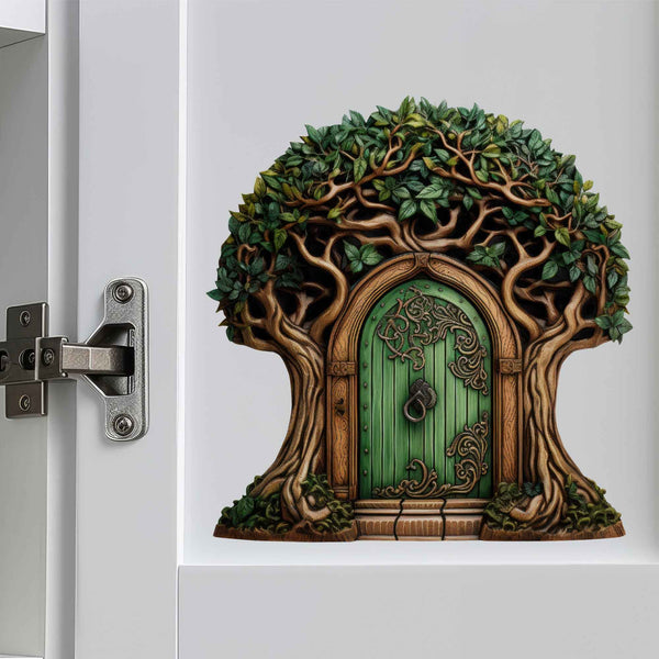 Enchanted Forest Fairy Door Decal - My Wonderful Walls