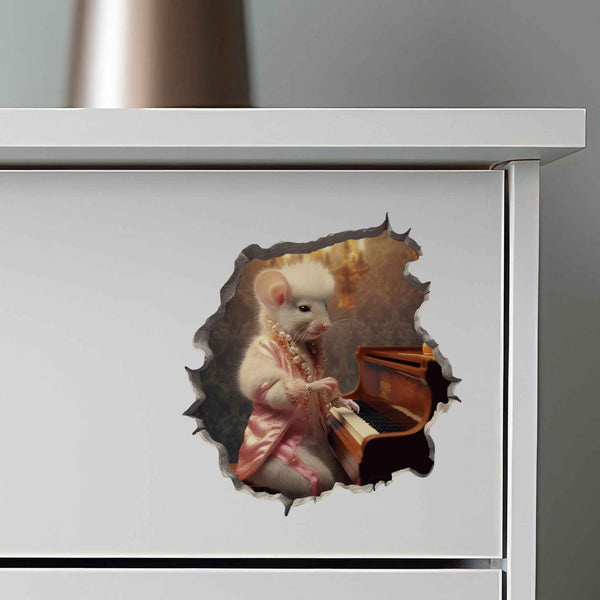 Extravagant Piano Mouse Hole Decal - My Wonderful Walls