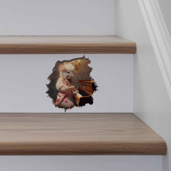 Extravagant Piano Mouse Hole Decal - My Wonderful Walls