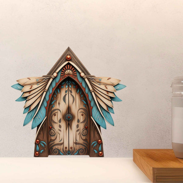 Feathered Spirit Fairy Door Decal - My Wonderful Walls